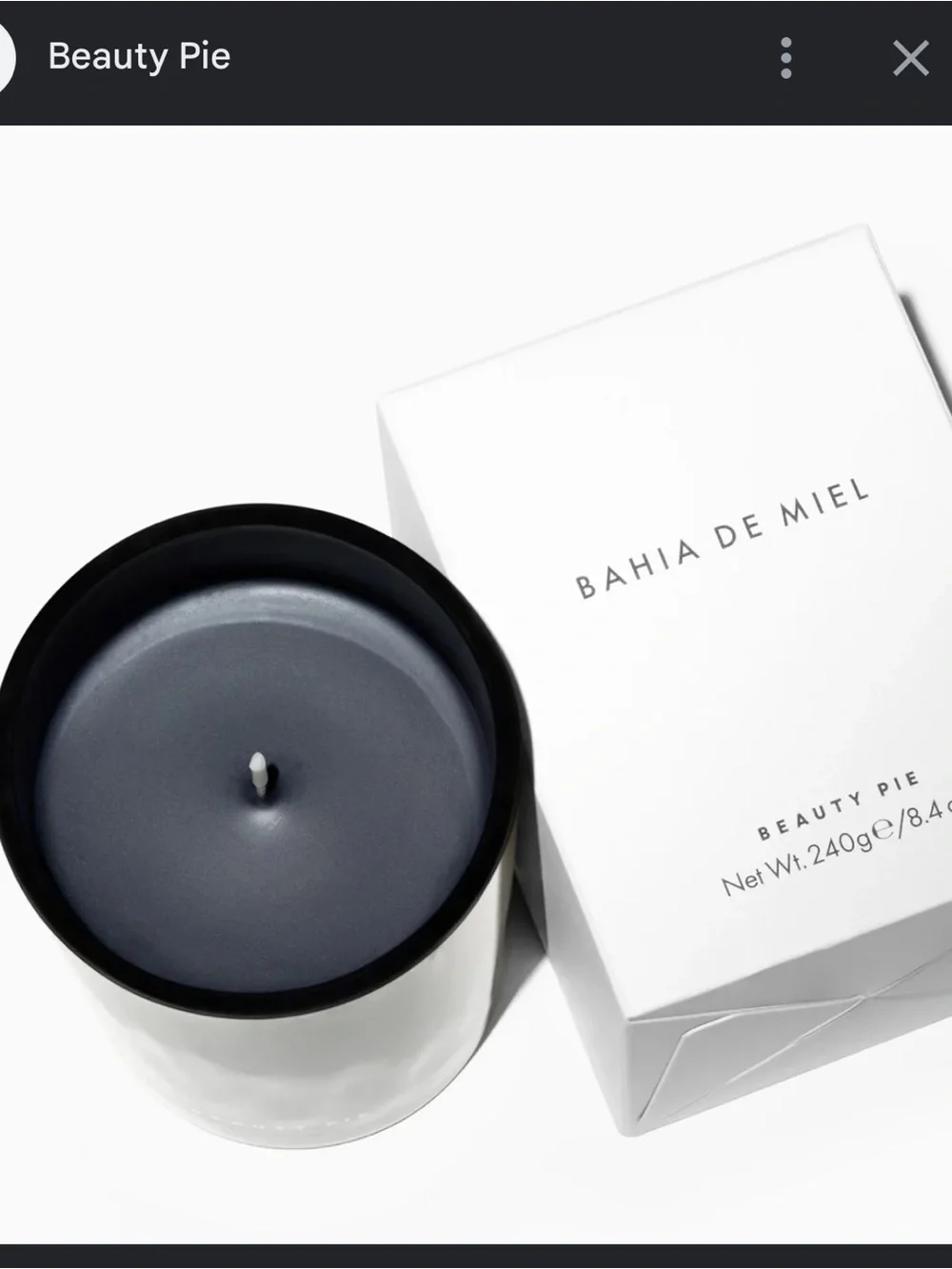 BEAUTY PIE LUXURY CANDLE - BAHIA DE MIEL